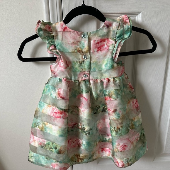 Pastourelle baby girl’s Monet shadow stripe dress in size 24M - Picture 5 of 6